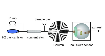 Structure of Palm-sized Gas Chromatograph